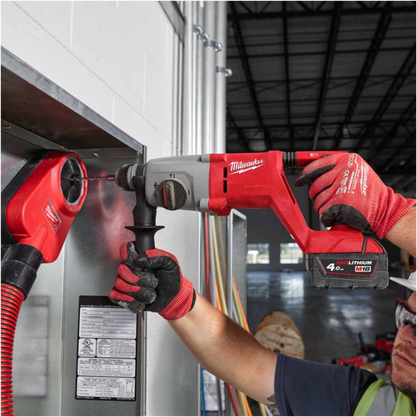 Milwaukee M18 BLHACD26-402X Aku udarna bušilica bez četkica SDS-Plus D-drška l 4933492480 - Image 2