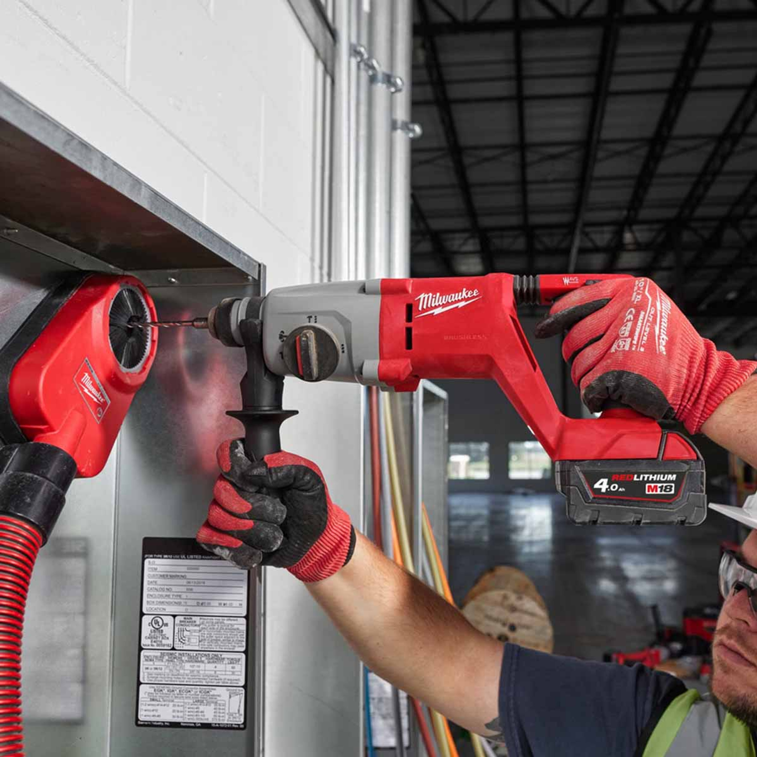 Milwaukee M18 BLHACD26-402X Aku udarna bušilica bez četkica SDS-Plus D-drška l 4933492480 - Slika 2