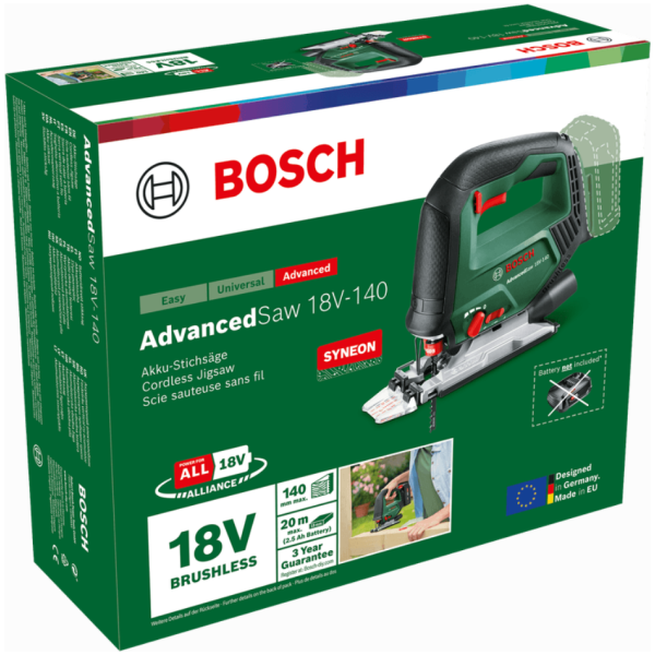 AdvancedSaw 18V-140 SOLO Akumulatorska ubodna testera Bosch  l 0603013000 - Image 3