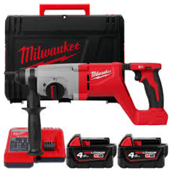 Milwaukee M18 BLHACD26-402X Aku udarna bušilica bez četkica SDS-Plus D-drška l 4933492480 - Image 4