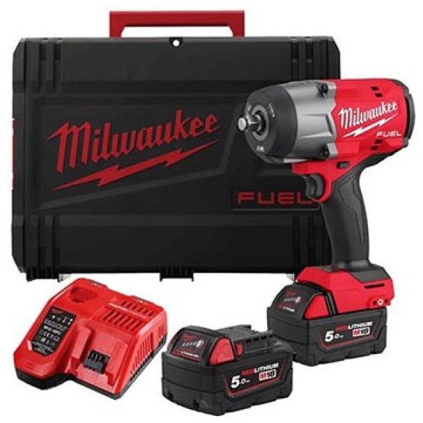 MILWAUKEE  M18 FHIW2F12-502X Udarni odvijač 1/2" Set 2 x 5.0Ah i kofer l 4933492783