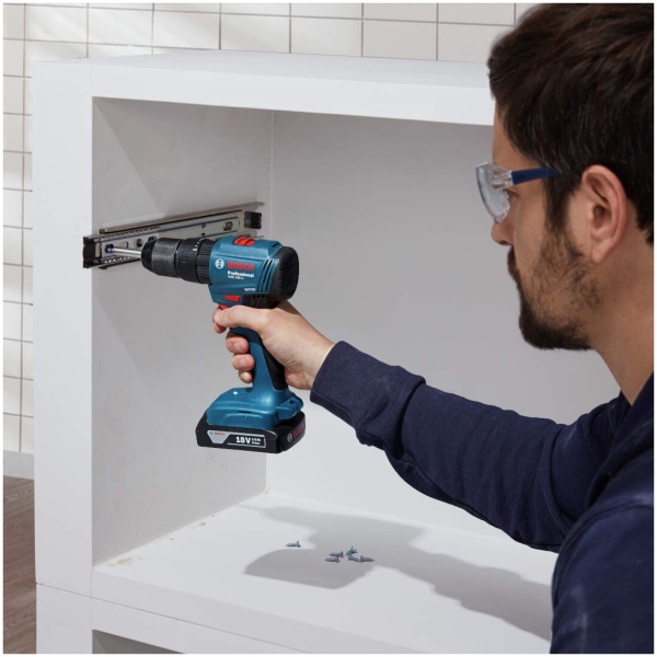 Bosch GSB 185-Li Aku vibraciona bušilica/odvrtač 18V 1x2,0 Ah + set pribora u koferu l 06019K3102 - Image 2