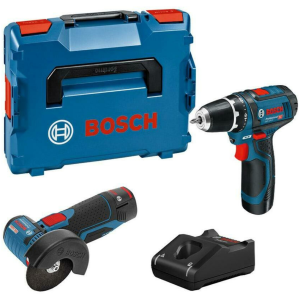 Bosch Set aku alata GSR 12V-15 + GWS 12V-76  u L-Boxx 136 2x 2,0 Ah  | 0615990N2U