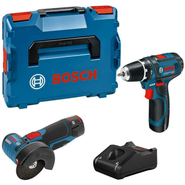 Bosch Set aku alata GSR 12V-15 + GWS 12V-76  u L-Boxx 136 2x 2,0 Ah  | 0615990N2U