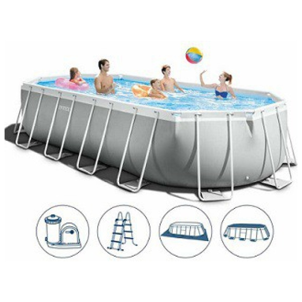 Intex Bazen metalni okvir 6.1 x 3.05 x 1.22 Prism Frame Oval l 055725