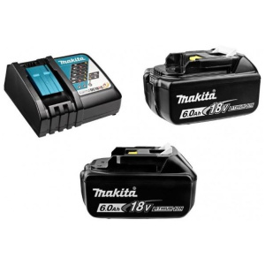 Makita SET 6 od 2 baterije 18V 6.0Ah BL1860B + DC18RC  brzi punjač l BL1860BX2+DC18R
