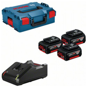 Bosch Set alata 3x GBA 18V 5.0 Ah + GAL 18V-40 l  0615990L3T
