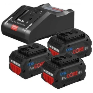 Bosch Set baterija 3x18V 8,0Ah ProCORE + punjač GAL 18V-160 l 0615A5004Y