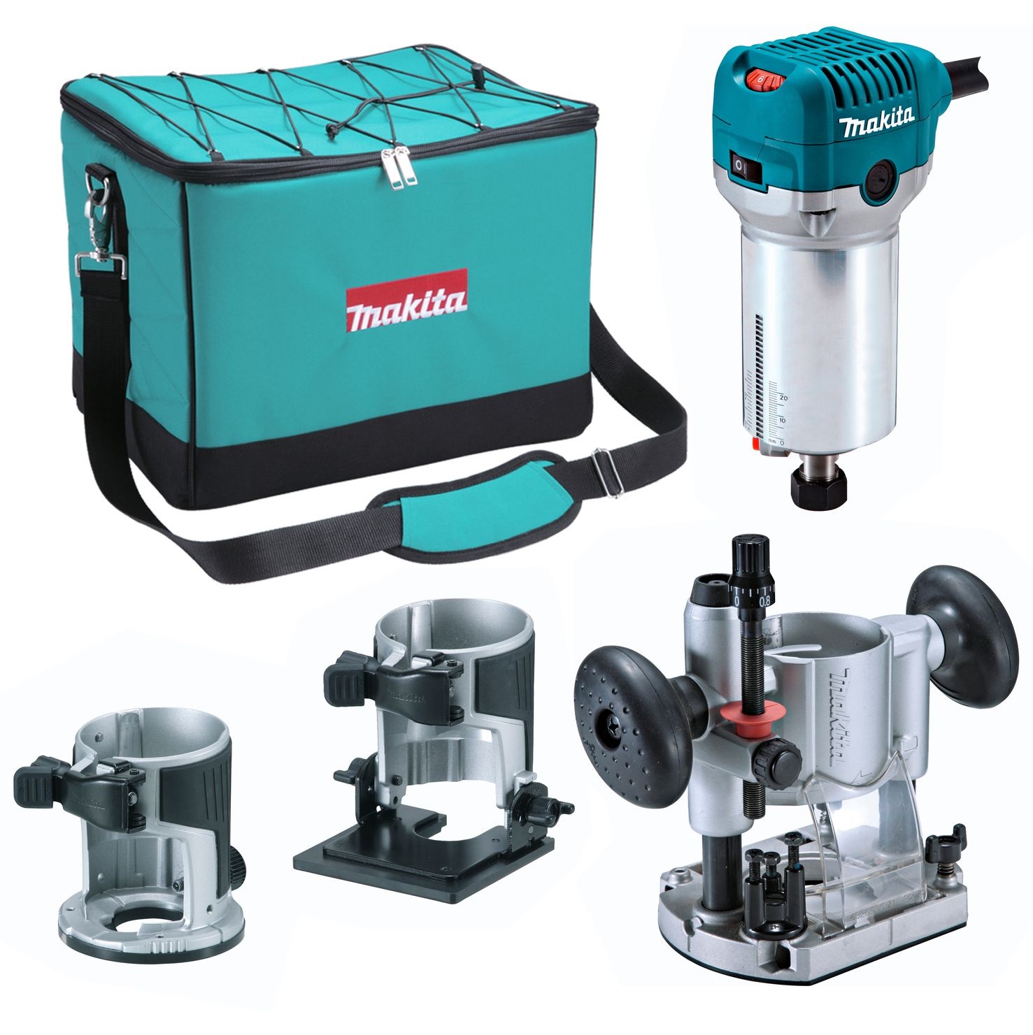 RT0702CX2 Makita jednoručna glodalica , 710W - u torbi l RT0702CX2