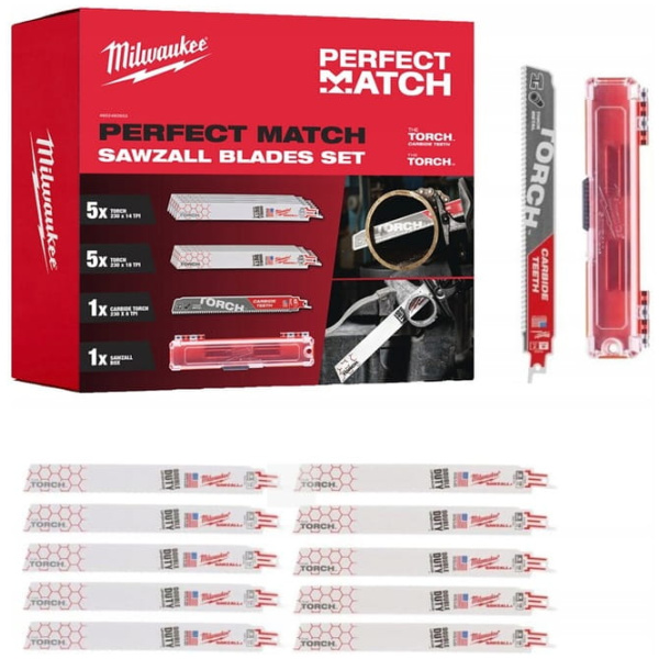 Milwaukee Set sečiva za testere Perfect Match 12 kom. l 4932492653