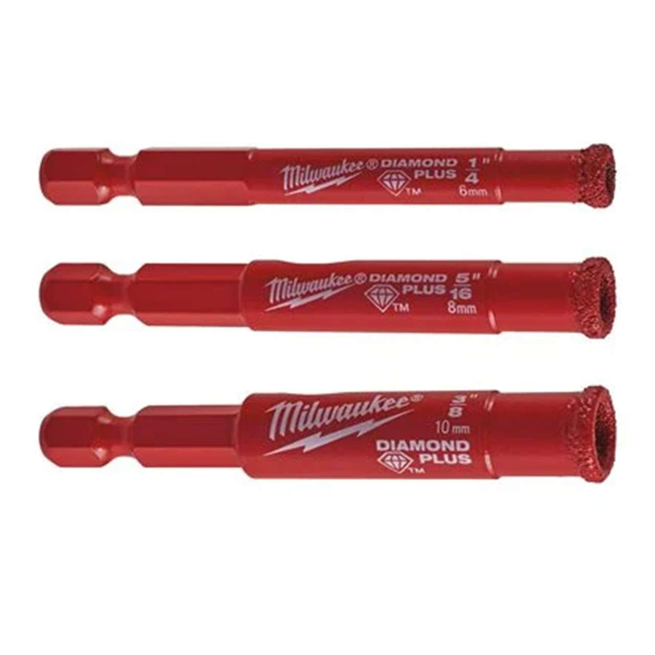 DIJAMANTSKE BURGIJE KRUNE SET 6, 8, 10 mm Milwaukee l 4932498368