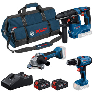 Bosch Aku set GSB 18V-25 + GBH 18V-18 + GWS 18V-8 + 2 x GBA 18V 4,0Ah + torba | 0615A500AG