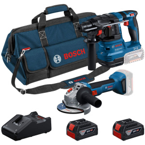 Akumulatorski set Bosch GWS 18V-8 + GBH 18V-22 + 2 x GBA 18V 4,0Ah + torba | 0615V0003C