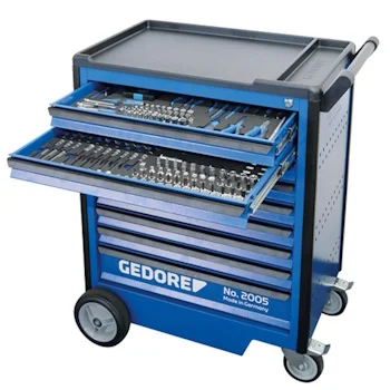 Gedore KL-4998-400 Kolica sa 9 fioka i setom alata 466del. | KL-4998-400