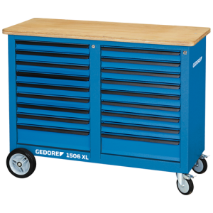Gedore 1506 XL 2810 Mobilni radni sto 1.25 m sa 2 x 9 fioka | 1506 XL 2810
