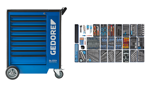 Gedore 1500 ES-03-2004 Set alata sa kolicima | 1500 ES-03-2004