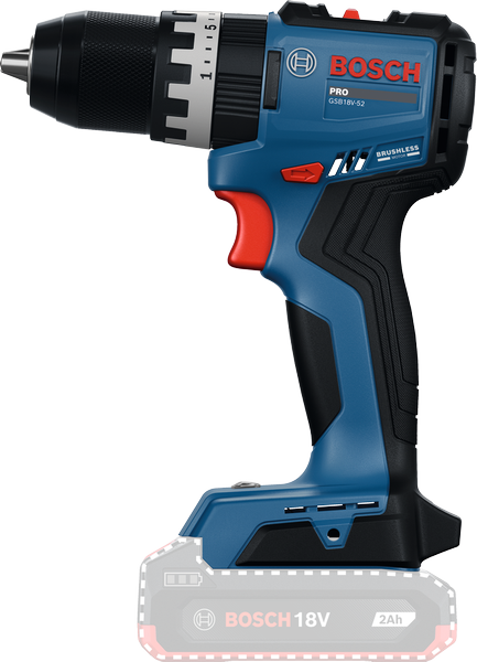 GSR 18V-52 Bosch PRO Akumulatorska vibraciona buš/odvr. SOLO l 06019S0020 - Slika 2