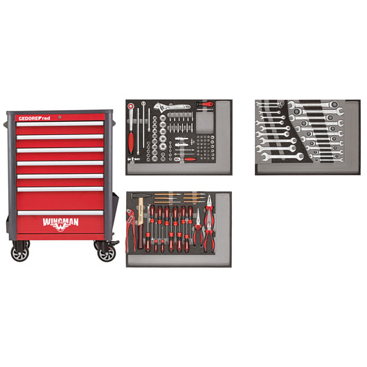 Gedore Red Radionička kolica WINGMAN sa setom alata od 129 delova l R22071004