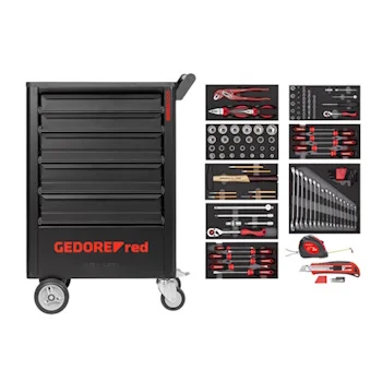 Gedore Red Radionička kolica za alat Mechanic sa 5 fioka od 119 delova l R21562005