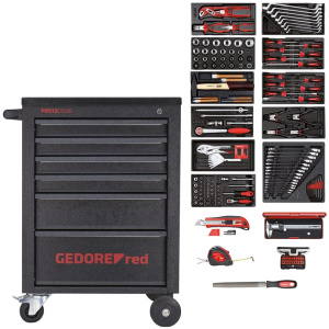 Gedore Red Radionička kolica MECHANIC sa setom alata od 166 delova l R21562002