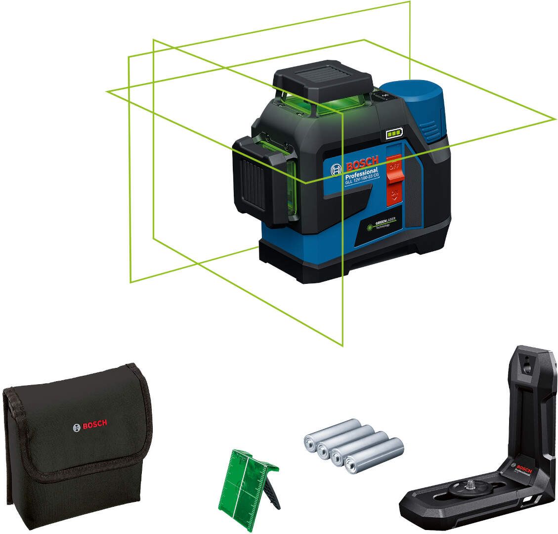 GLL 12V-100-33 CG Bosch PRO Gradjevinski laser zeleni zrak l 0601065400