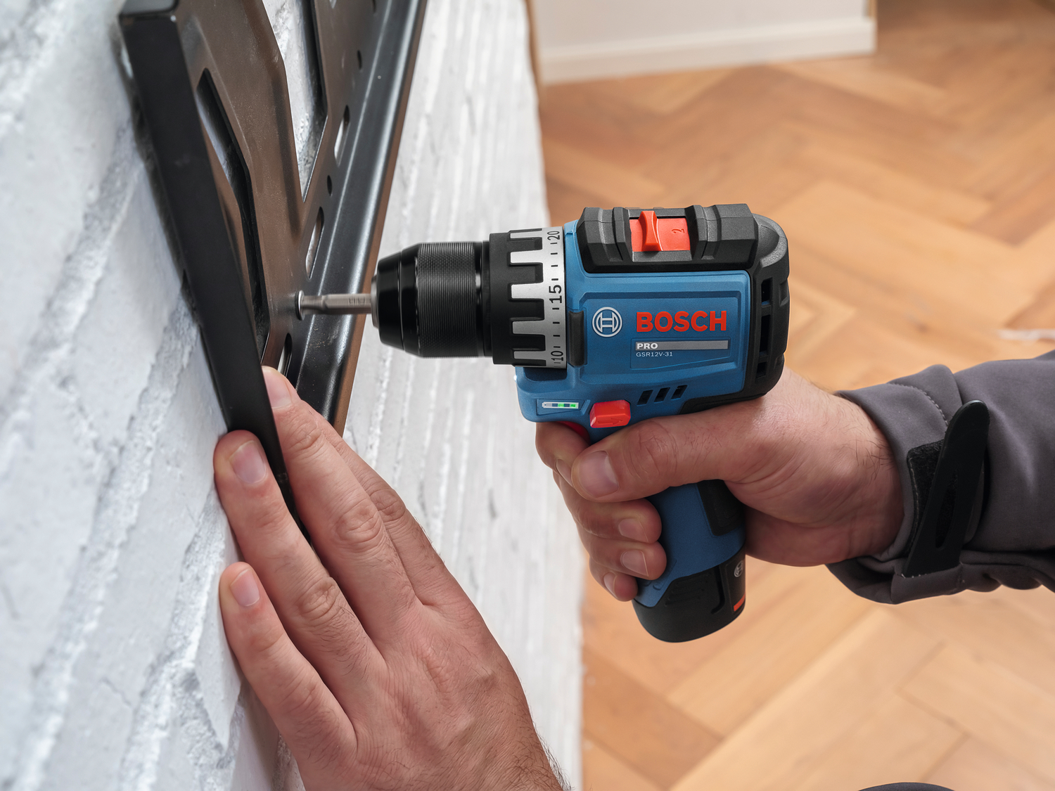 GSR 12V-31 PRO Bosch Akumulatorska bušilica-odvrtač 2x2.0Ah + set bitova + torba | 06019S6004 - Slika 4