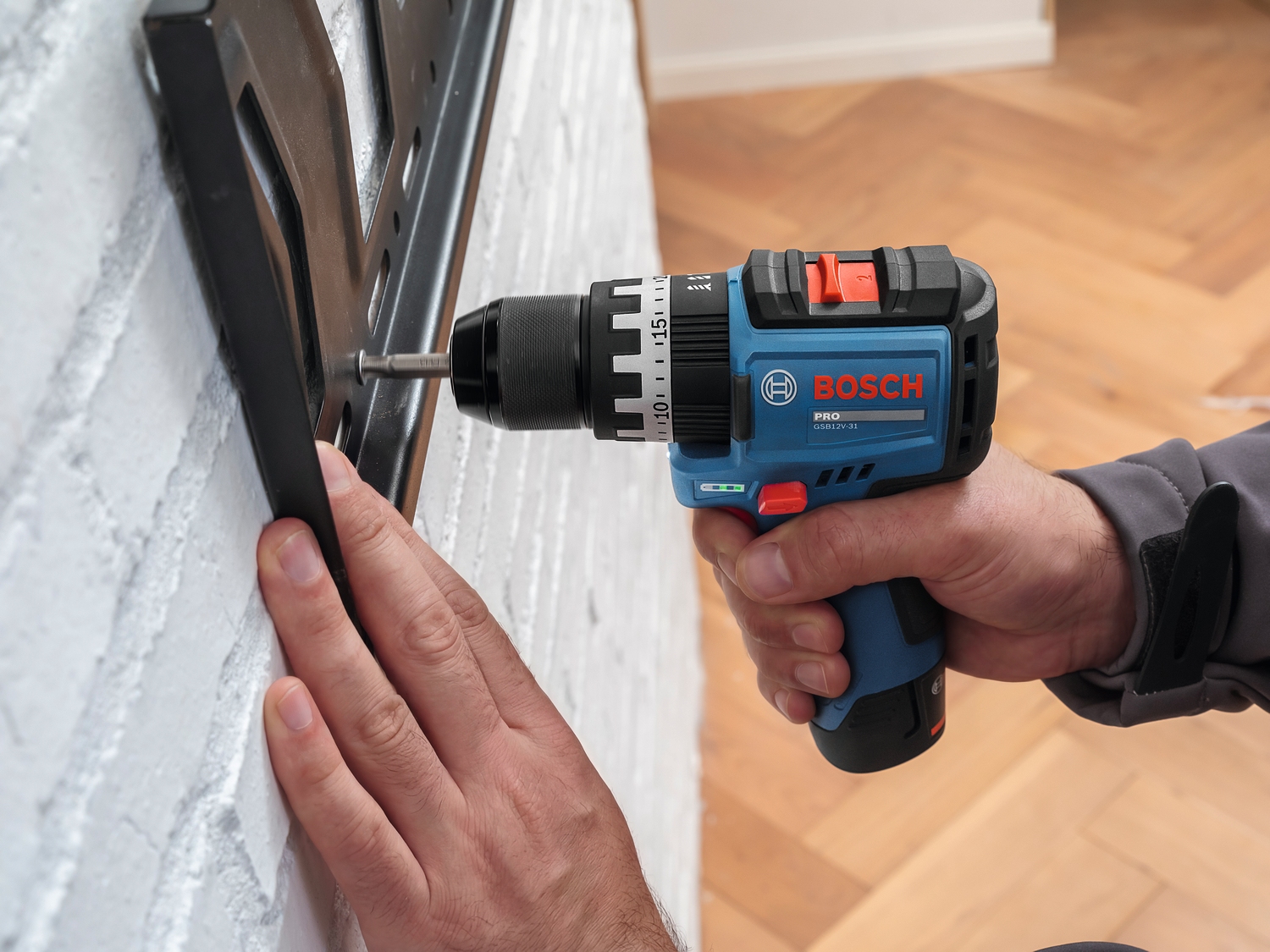 GSB 12V-31 Bosch PRO Aku.udarne bušilica-odvrtač 1 x GBA 12V 2,0Ah + punjač u torbi | 06019S6105 - Slika 4