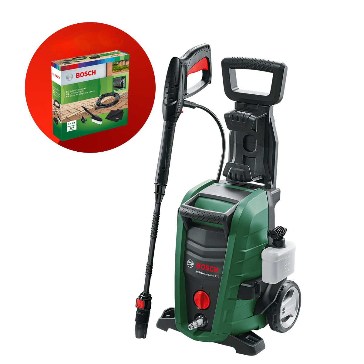 BOSCH Perač UniversalAquatak 135 + Car Cleanimg Kit l 061599262C