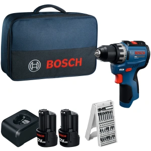 GSR 12V-31 PRO Bosch Akumulatorska bušilica-odvrtač 2x2.0Ah + set bitova + torba | 06019S6004