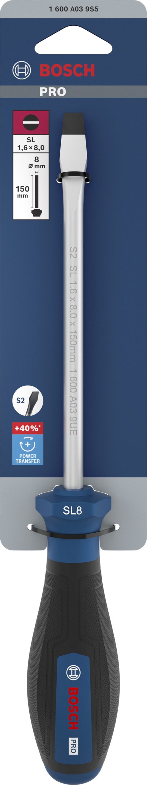 Odvijač SL 1,6 x 8 150 mm PRO Bosch | 1600A039S5 - Slika 2