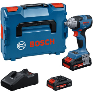 GDS 18V-330H PRO Bosch Aku. udarni odvrtač 1/2" sa 2 x EXBA18V-40 + punjač + L-boxx | 06019L5202