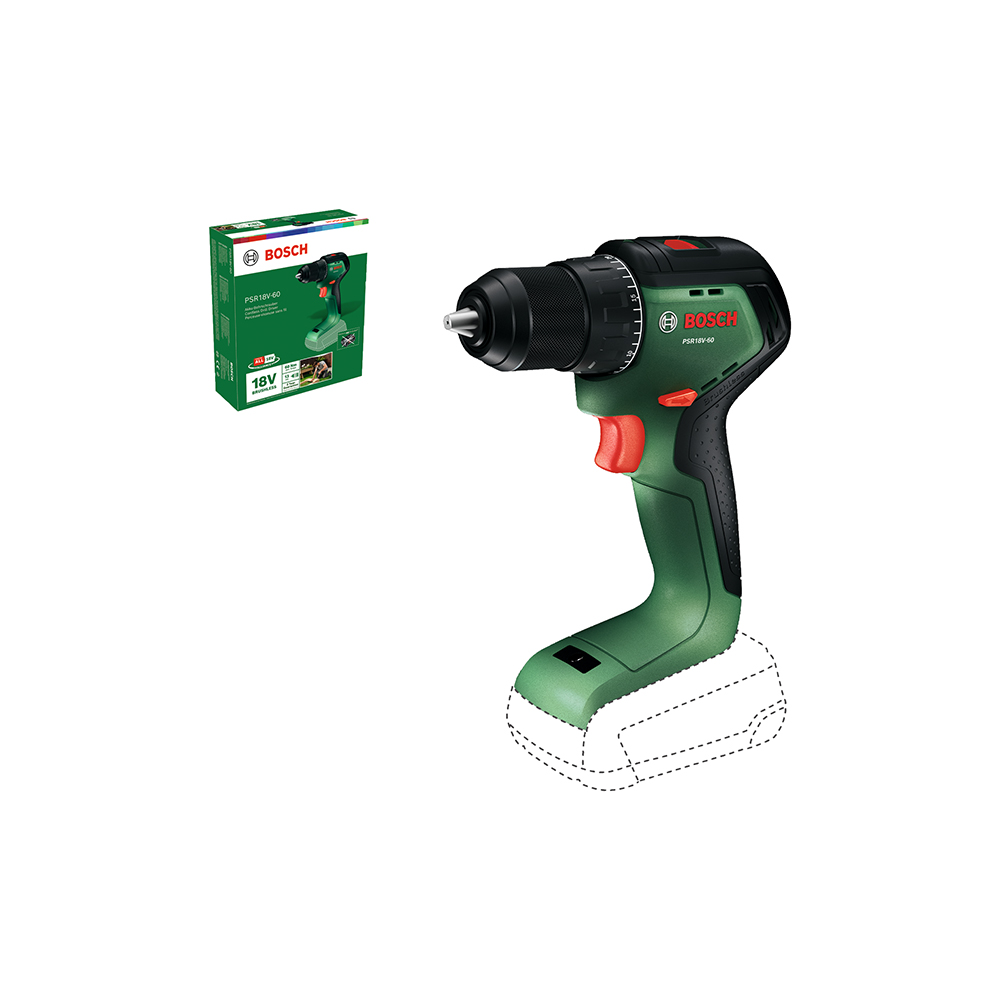 PSR18V-60 Bosch Aku bušilica-odvrtač SOLO l 06039D7200