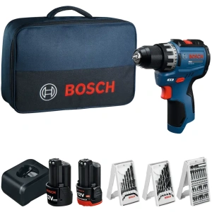 GSR 12V-31 PRO Aku bušilica-odvrtač 1x2.0Ah+1x3.0Ah+punjač+3 seta pribora u Torbi | 06019S6005